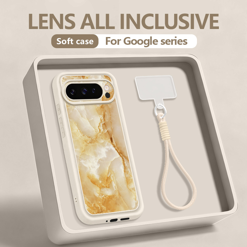 Google Pixel 8A - Telefoonhoesje met marmerpatroon voor Google Pixel