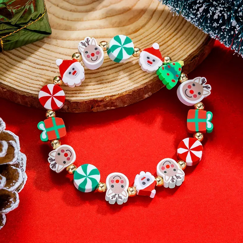 Ceramic Link Bracelet - Europa en Amerika Kerst Zachte Keramische