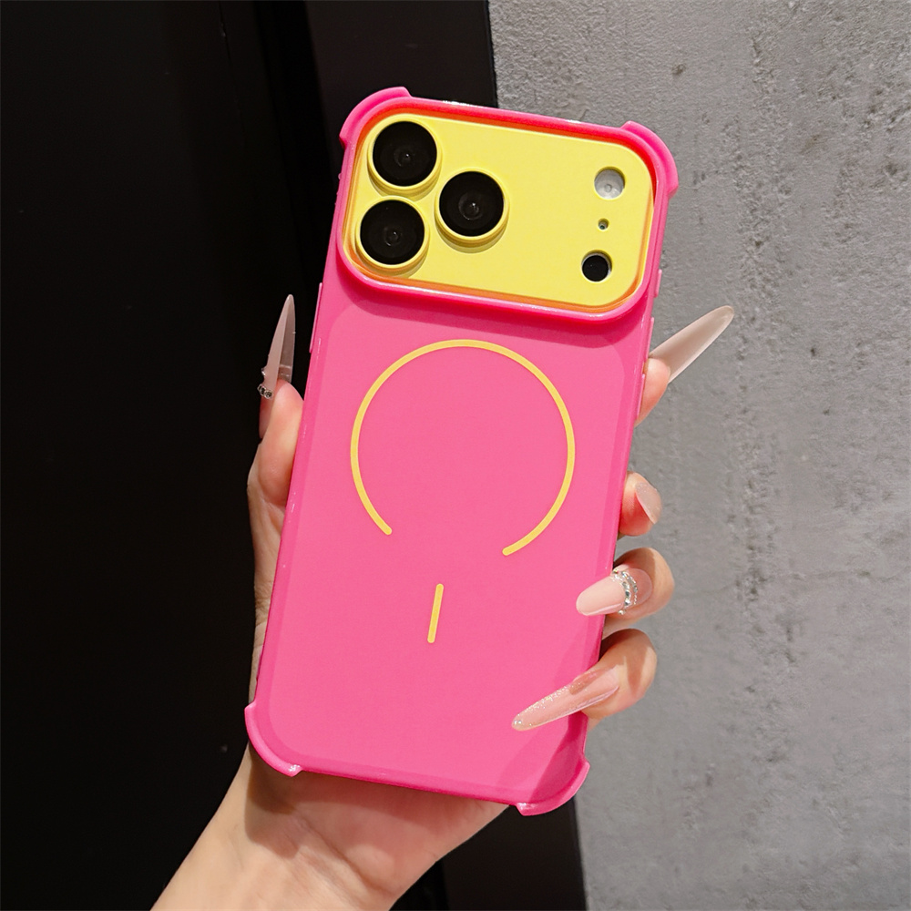 Apple Iphone 15 Pro Max - Contrastkleurige Armor Telefoonhoes voor iPhone 17