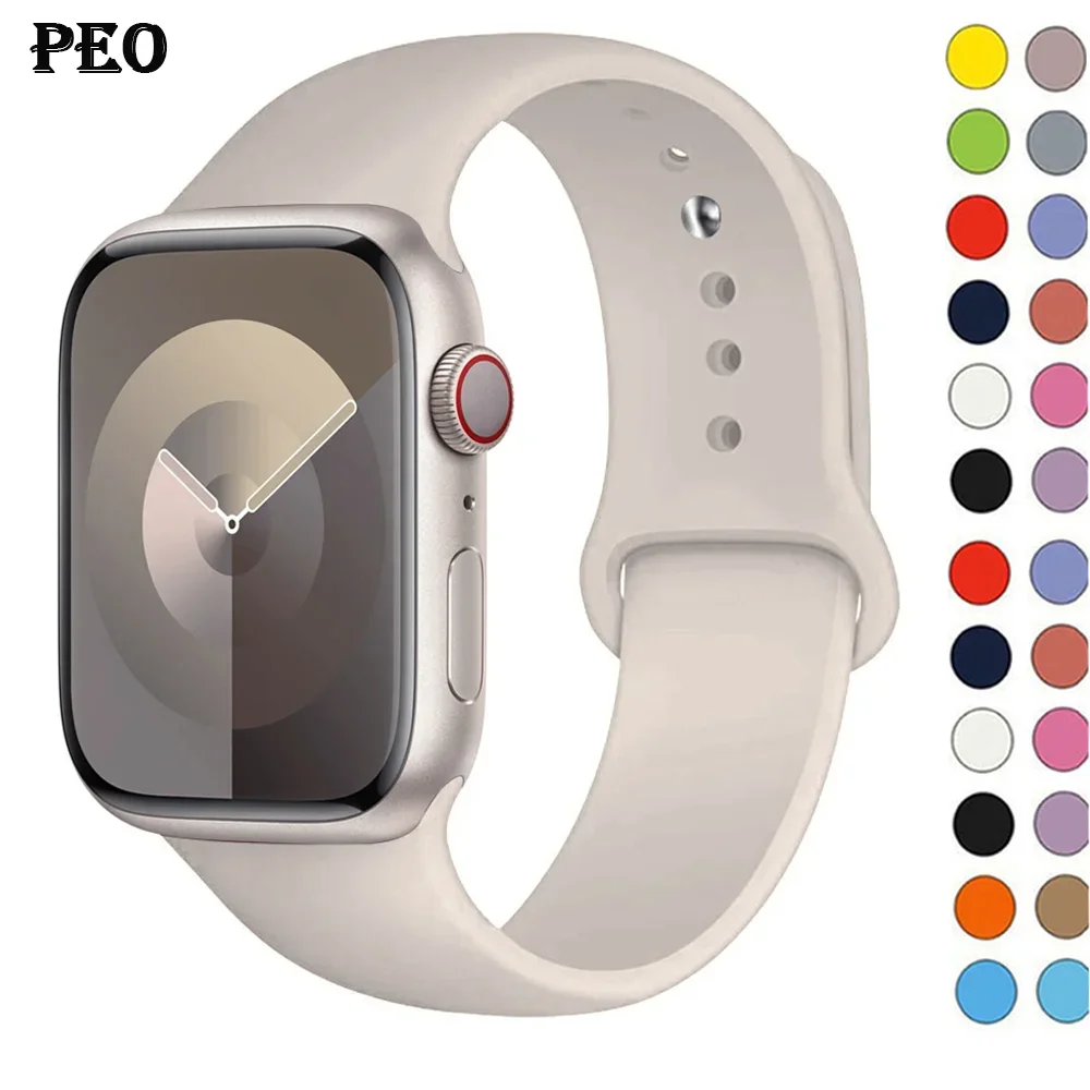 Smartwatch Watch Accessories For Women - Siliconen Band Voor Appel Horlogeband 44Mm