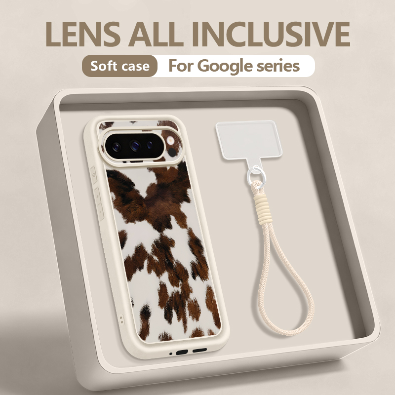 Google Pixel 8A - Telefoonhoesje met luipaardprint voor Google Pixel