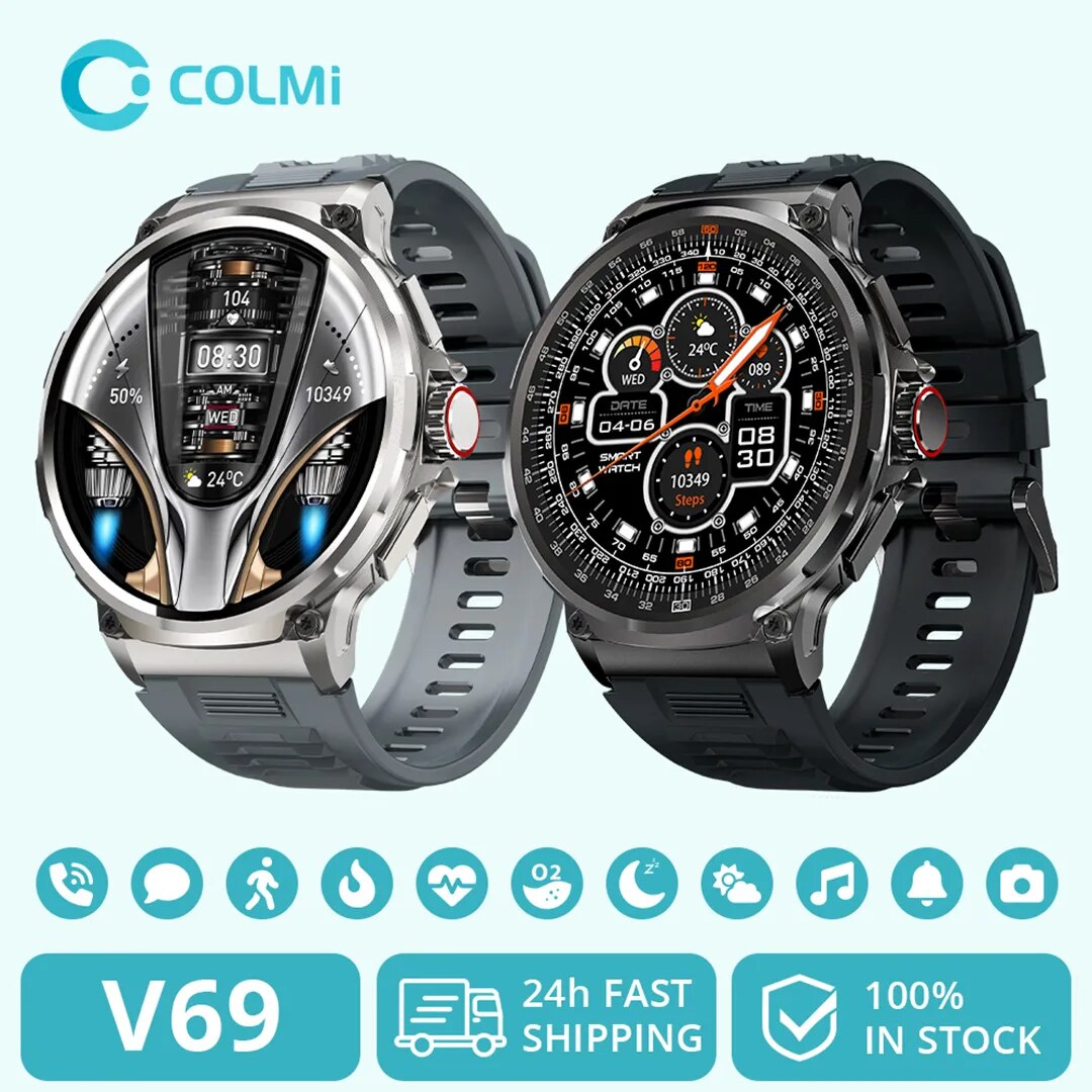 Smartwatch Face - COLMI V69 1.85 Inch HD Bluetooth