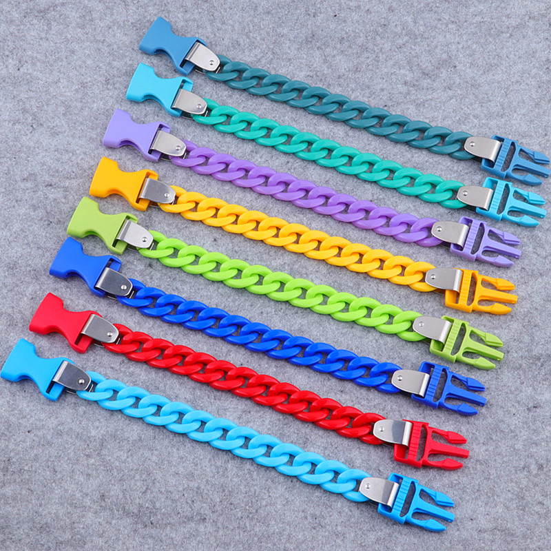 Ceramic Link Bracelet - FishSheep2021 Trend Kleurrijke Acryl Link Chain