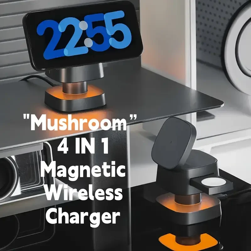 Wireless Charger Watch - Magnetische 3-in-1 draadloze oplader voor iPhone