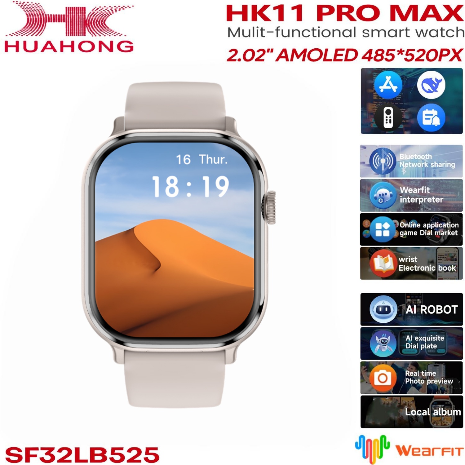Smartwatch Nexus - Originele HK11 Pro MAX Smartwatch AMOLED