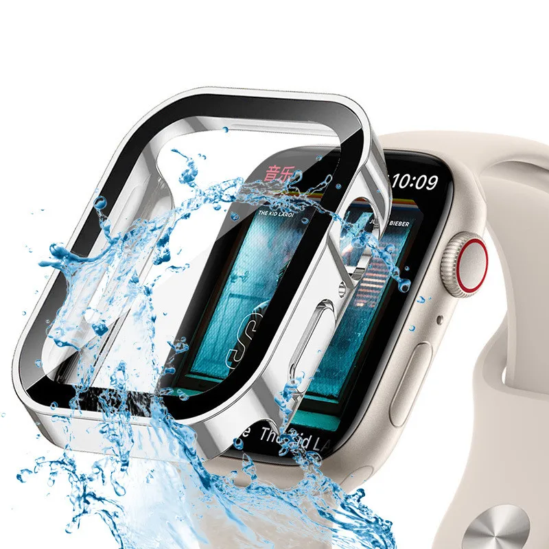 Watch Case Bumper - Waterdichte harde pc-schermbeschermer voor Apple Watch