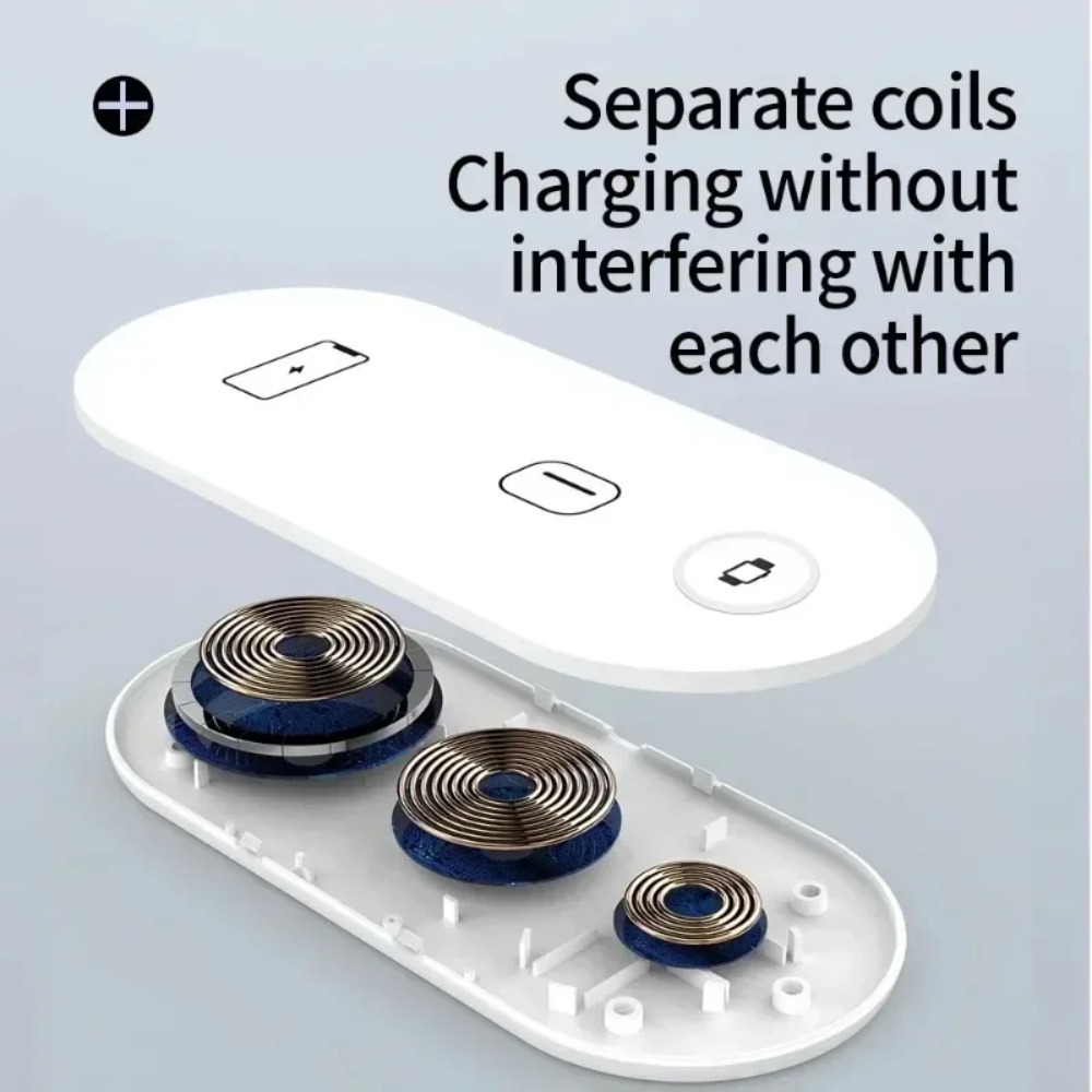 Wireless Charger Watch - 3-in-1 draadloos oplaadstation, snellaadstation voor iPhone,