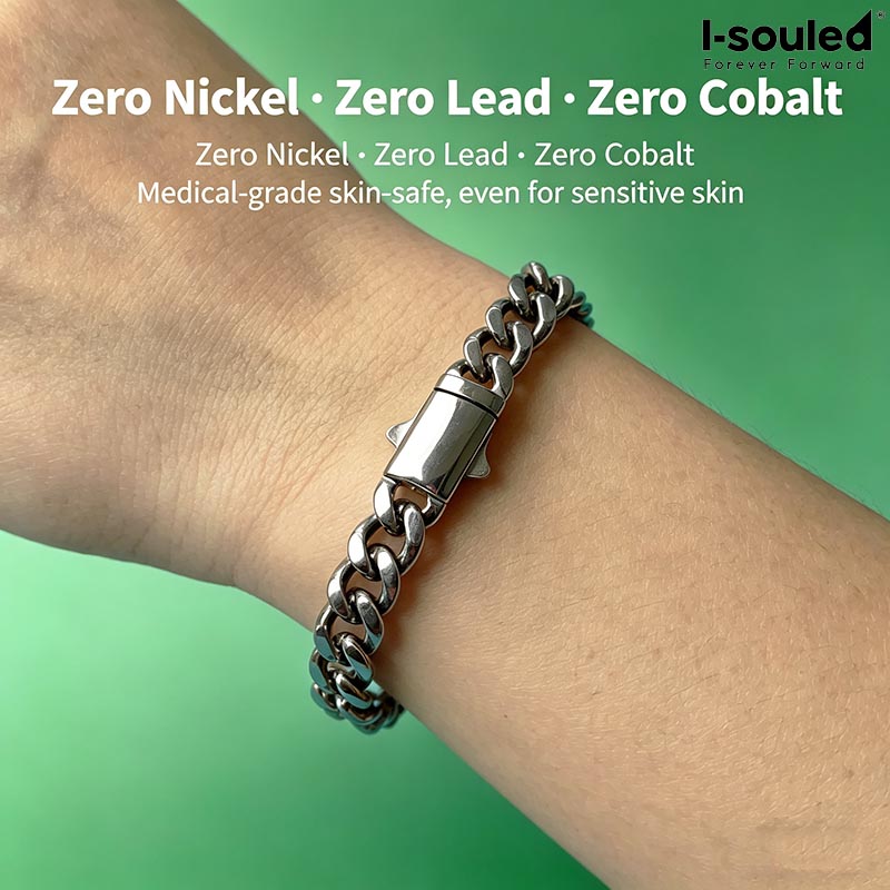 7mm titanium Cuban Link kettin - Ceramic Link Bracelet recensie en prijs
