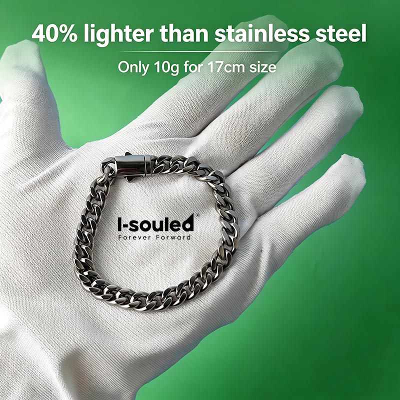 7mm titanium Cuban Link kettin - Ceramic Link Bracelet recensie en prijs