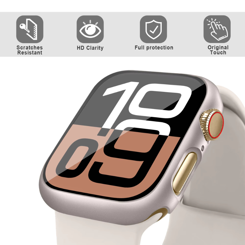 Gehard glas + behuizing voor A - Smartwatch Band Accessories recensie en prijs