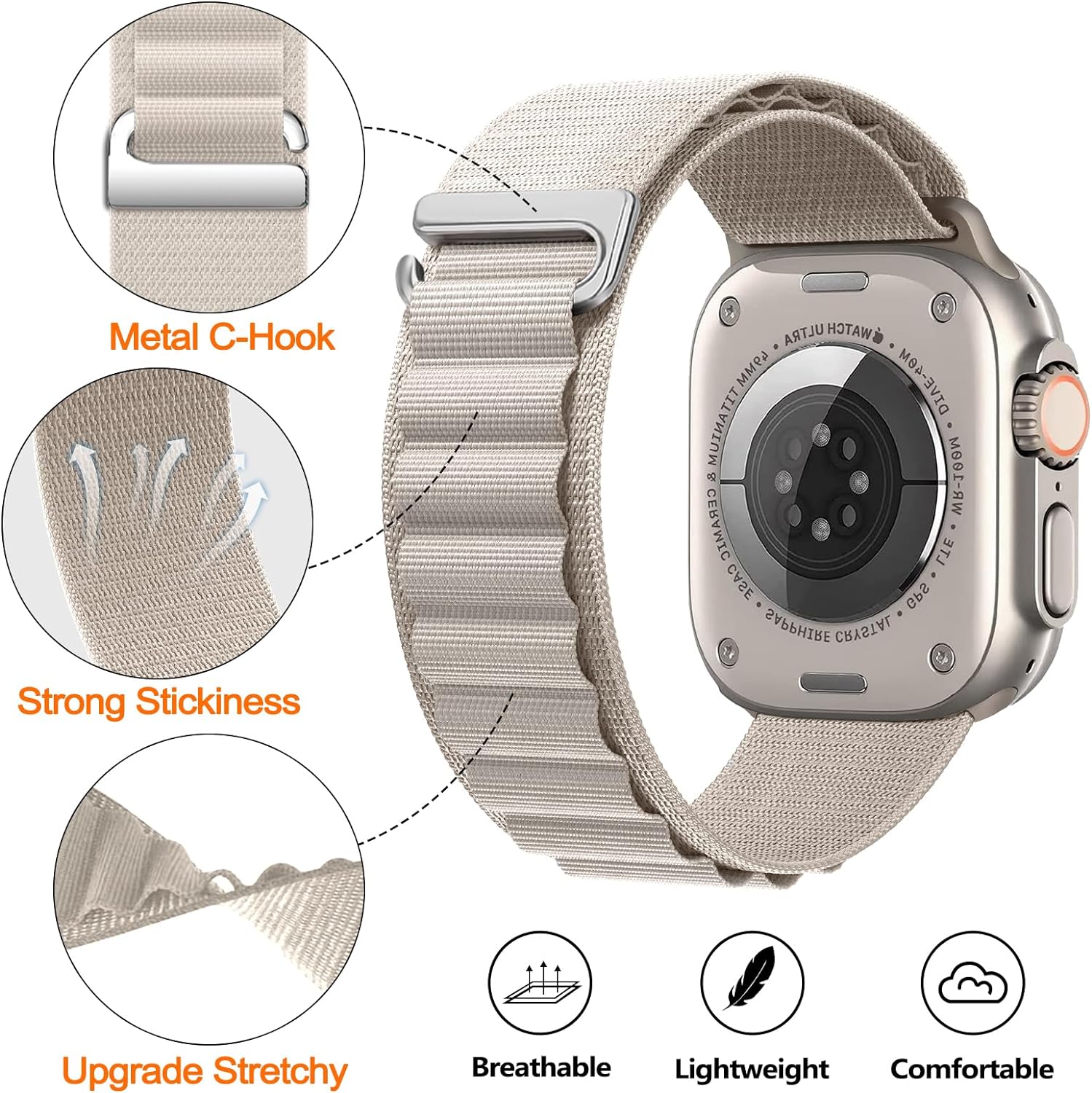 Alpine Nylon Loop Strap Voor S - Samsung Smartwatch Ultra Accessories recensie en prijs