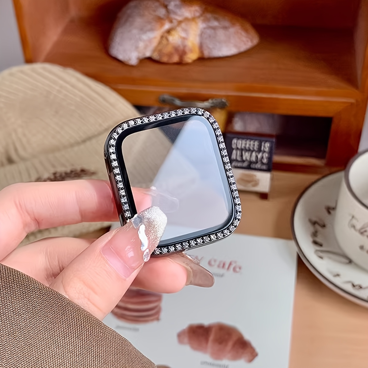 Glas + Diamant Case Voor Apple - Smartwatch Band Accessories recensie en prijs