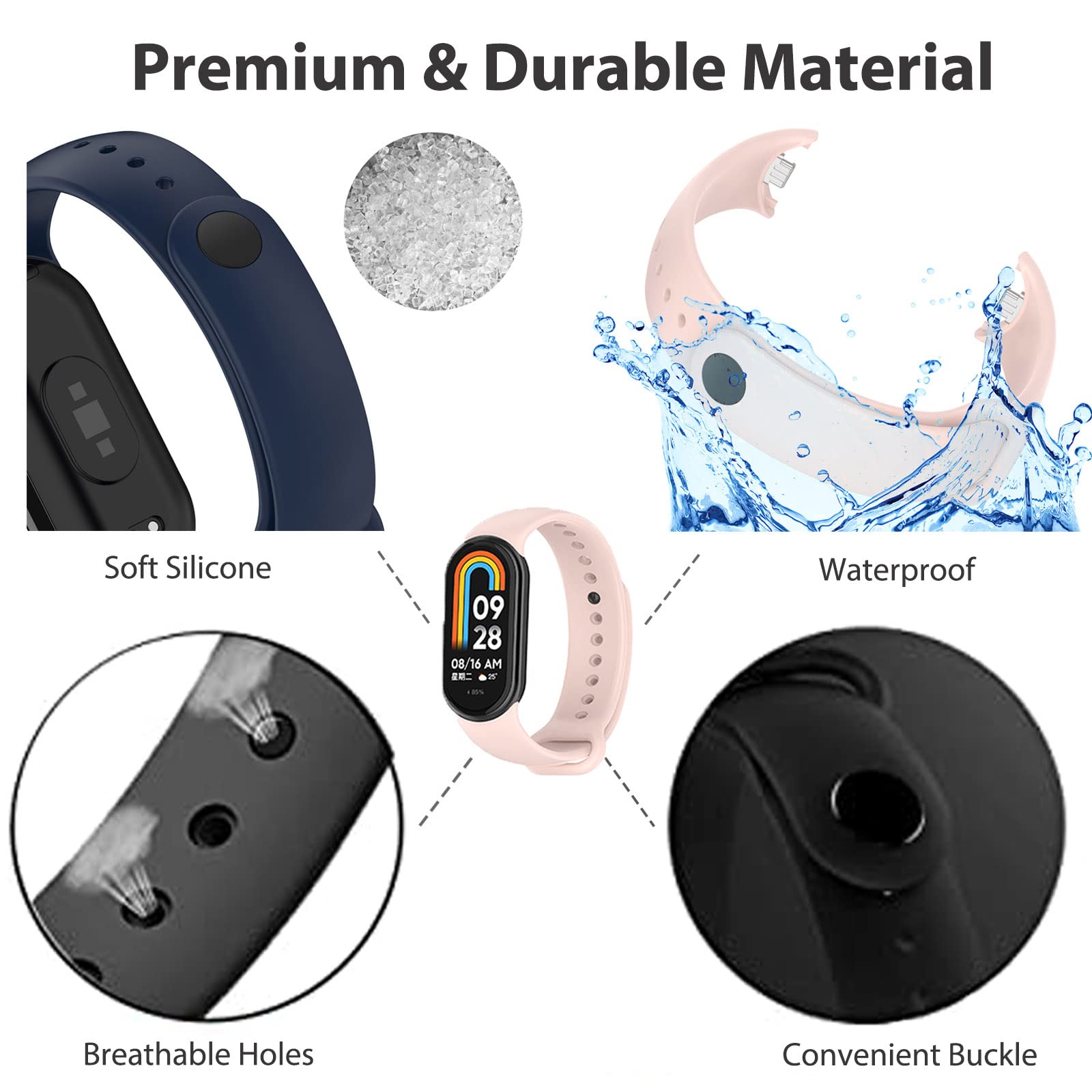 Armband Voor Mi Band 8 Band Si - Xiaomi Smartwatch Accessories recensie en prijs
