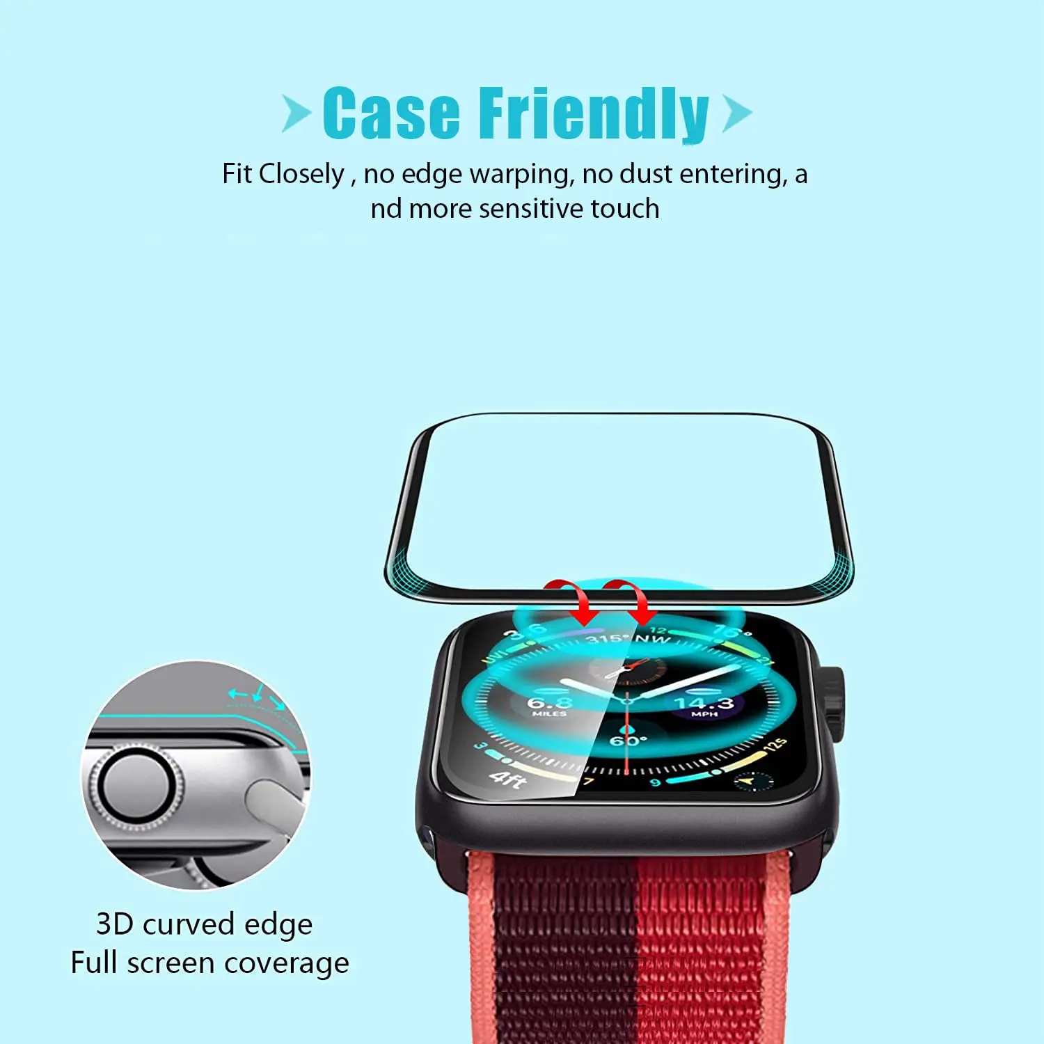 3D gehard glas screenprotector - Watch Case Bumper recensie en prijs