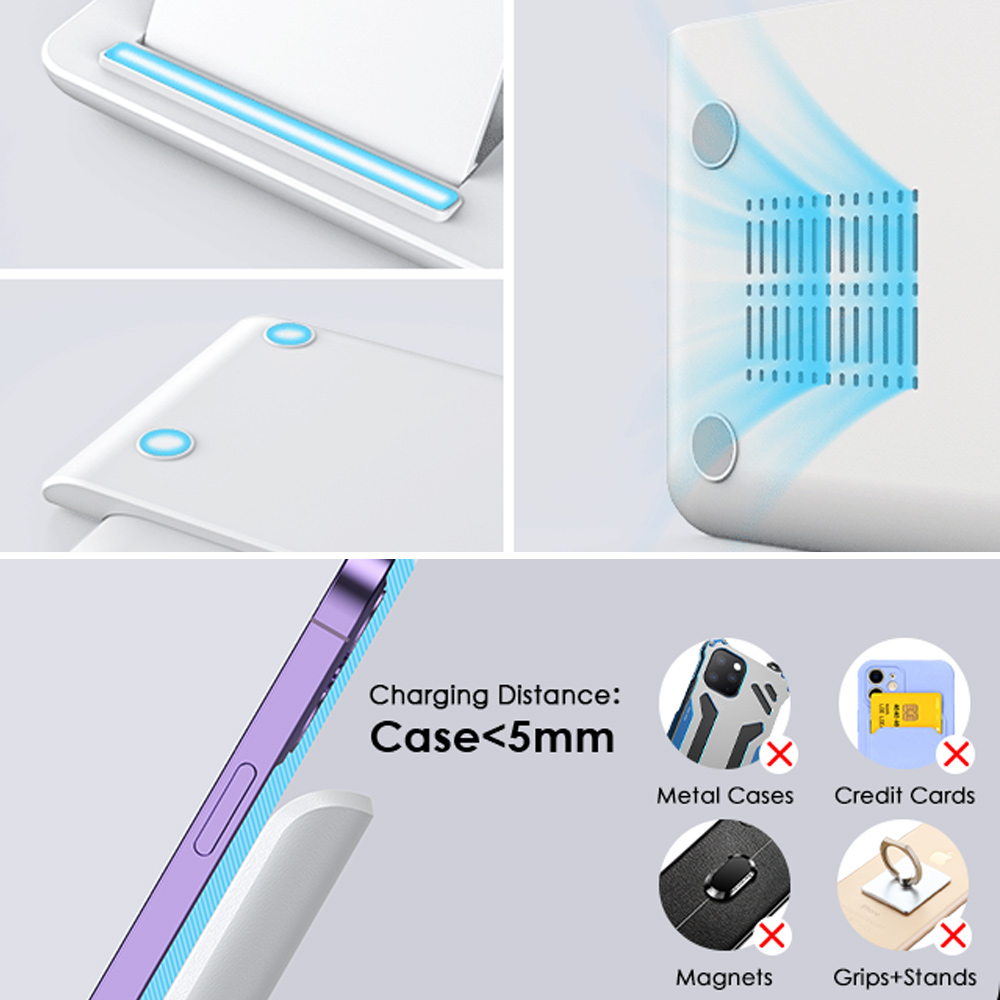 LED 3-in-1 draadloos oplaadsta - Wireless Charger Watch recensie en prijs