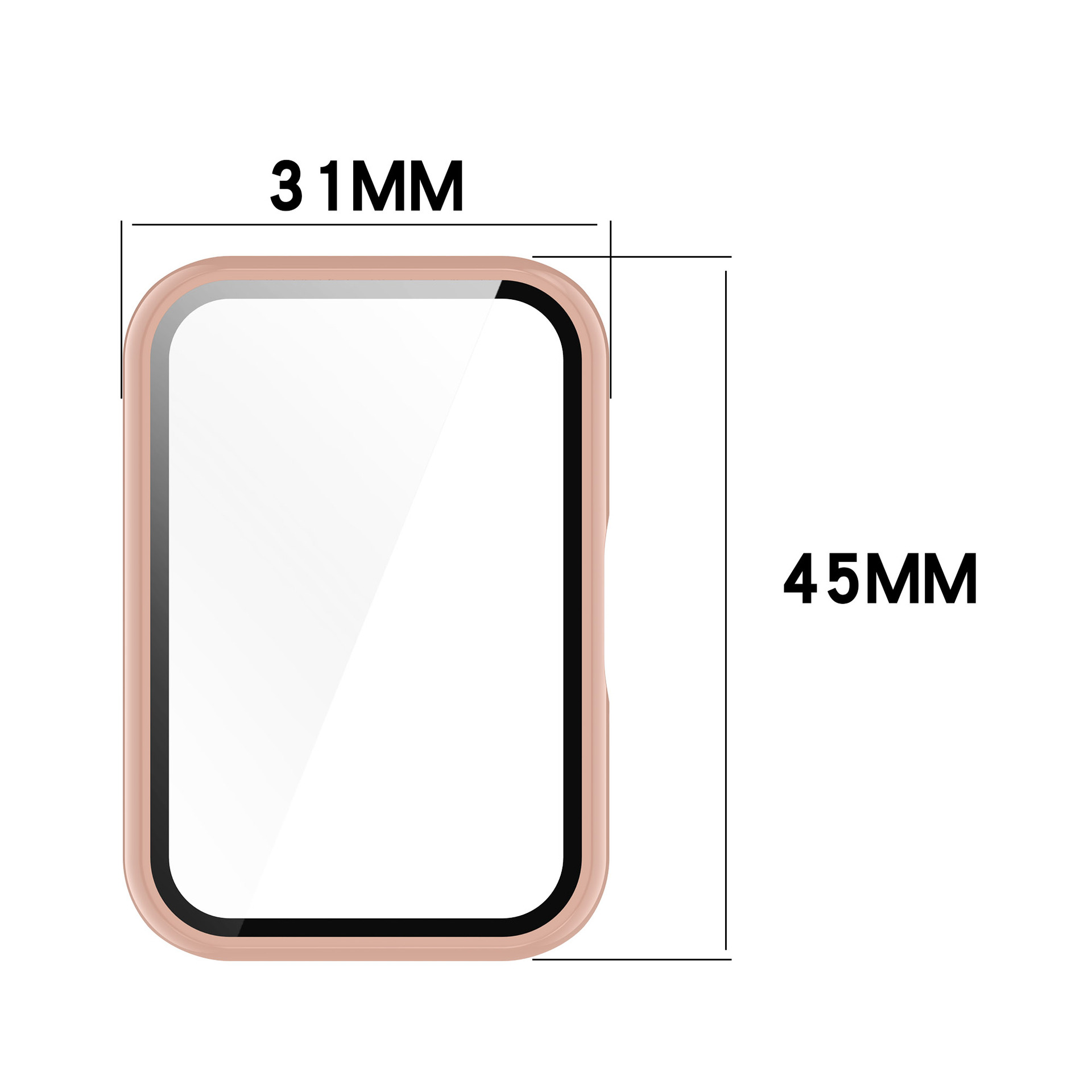Glas + hoesje voor Samsung Gal - Smartwatch Watch Accessories For Women recensie en prijs