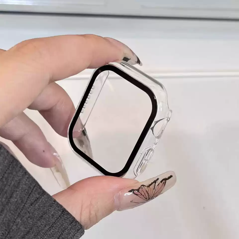 Glas+hoesje voor Apple Watch 4 - Smartwatch Band Accessories recensie en prijs