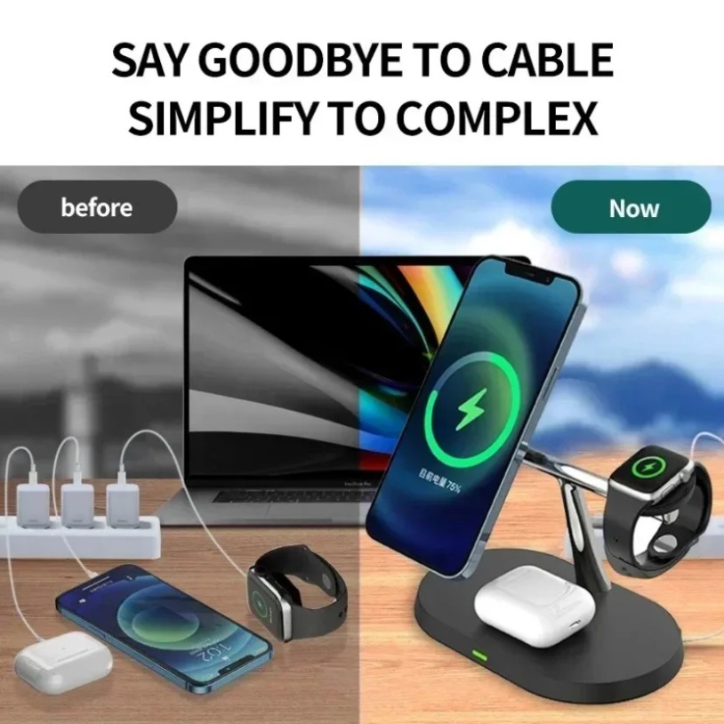 3-in-1 Opansten Magnetische Dr - Wireless Charger Watch recensie en prijs