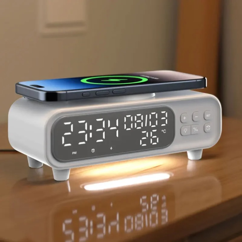 15W draadloze oplader tijdwekk - Wireless Charger Watch recensie en prijs
