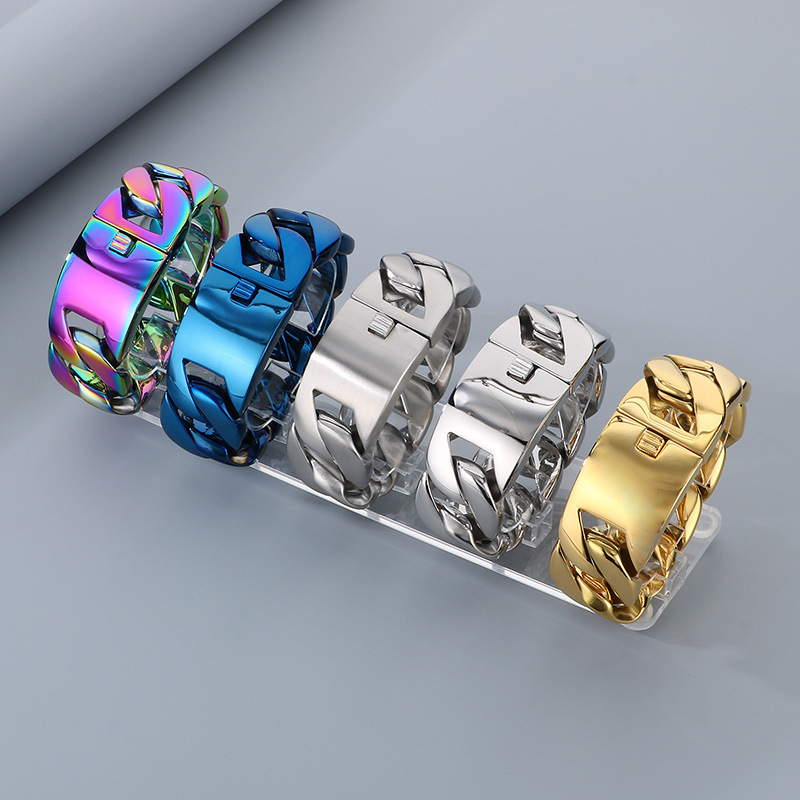 20/26/31MM 316L Rvs Curb Cubaa - Ceramic Link Bracelet recensie en prijs