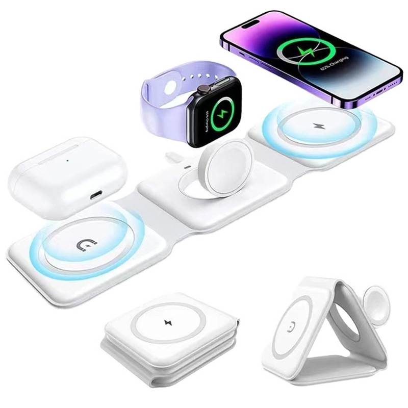 3-in-1 magnetische opvouwbare  - Wireless Charger Watch recensie en prijs