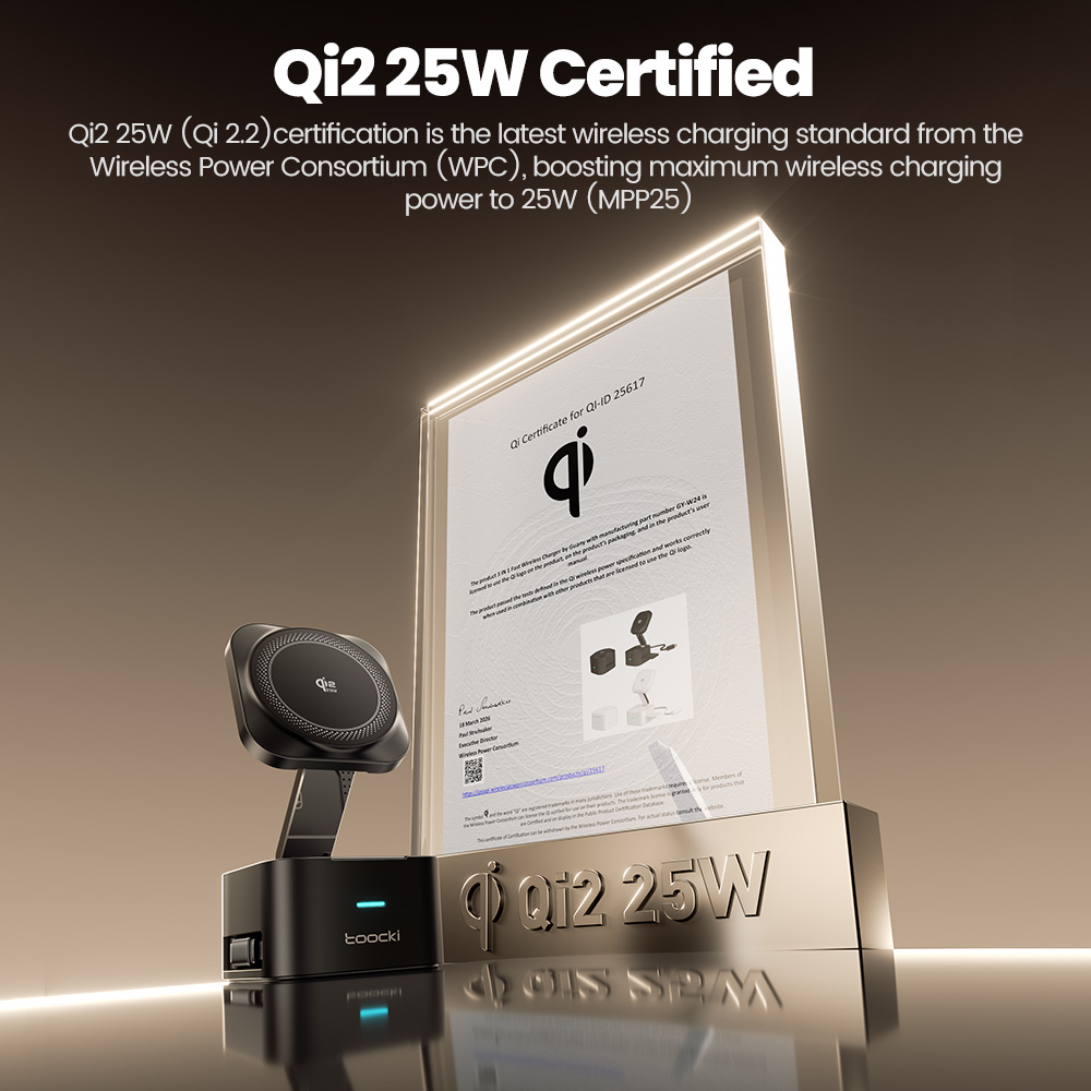 Toocki QI2.2 25W Draadloze Opl - Wireless Charger Watch recensie en prijs