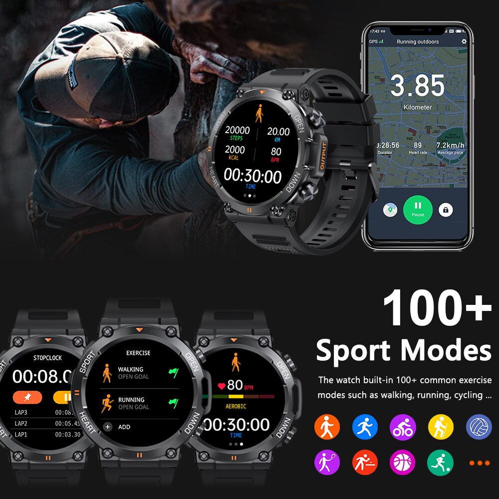 MEVADEN 1.39 inch HD Bluetooth - Smartwatch Face recensie en prijs