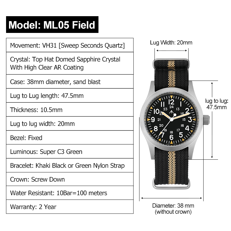 Militado ML05 Vintage horloge  - Smartwatch Nexus recensie en prijs