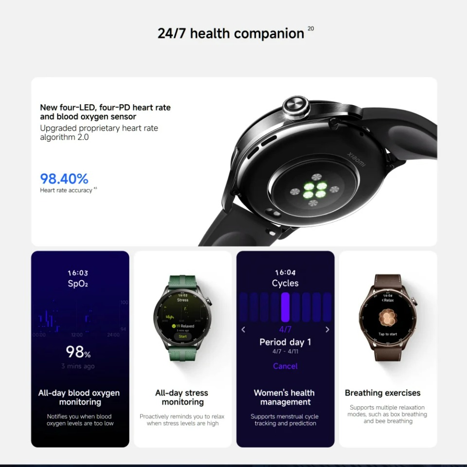 Globale versie Xiaomi Watch S5 - Smartwatch X recensie en prijs