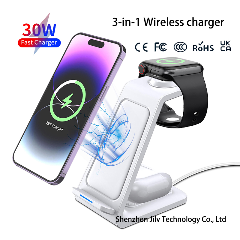 15W 3-in-1 draadloze oplaadsta - Wireless Charger Watch recensie en prijs