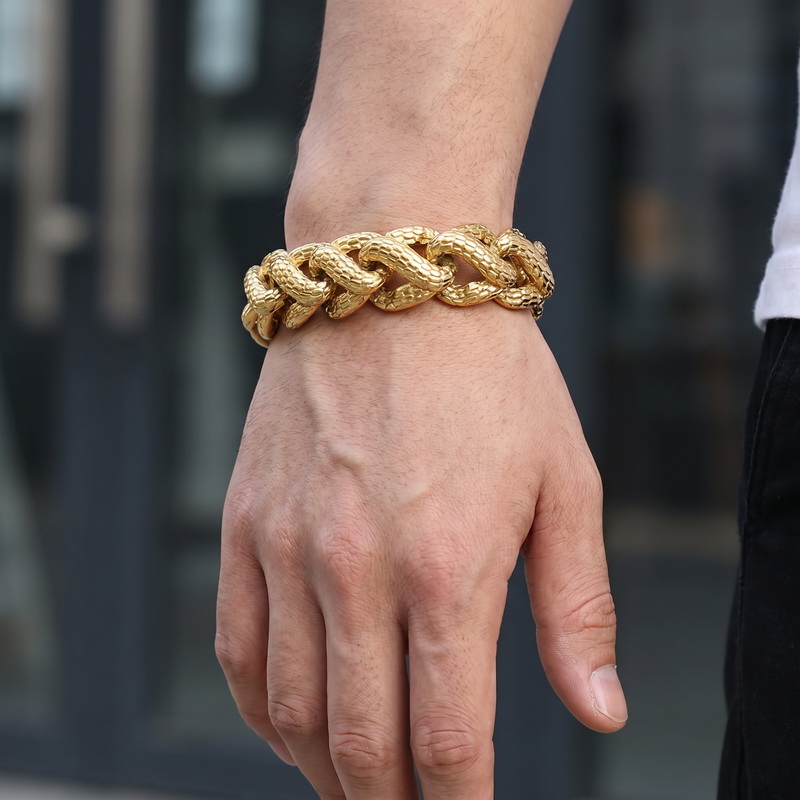 Kalen Snake Skin Cuban Link he - Ceramic Link Bracelet recensie en prijs